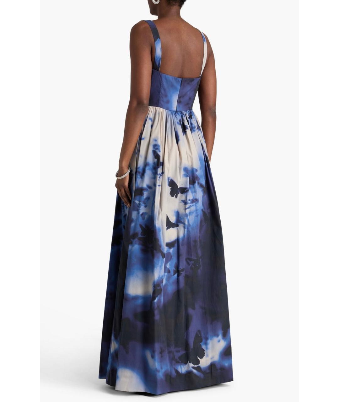 ZUHAIR MURAD Синее хлопковое коктейльное платье, фото 3