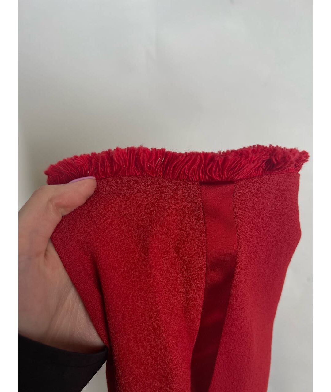 NATALIA GART Красные прямые брюки, фото 4