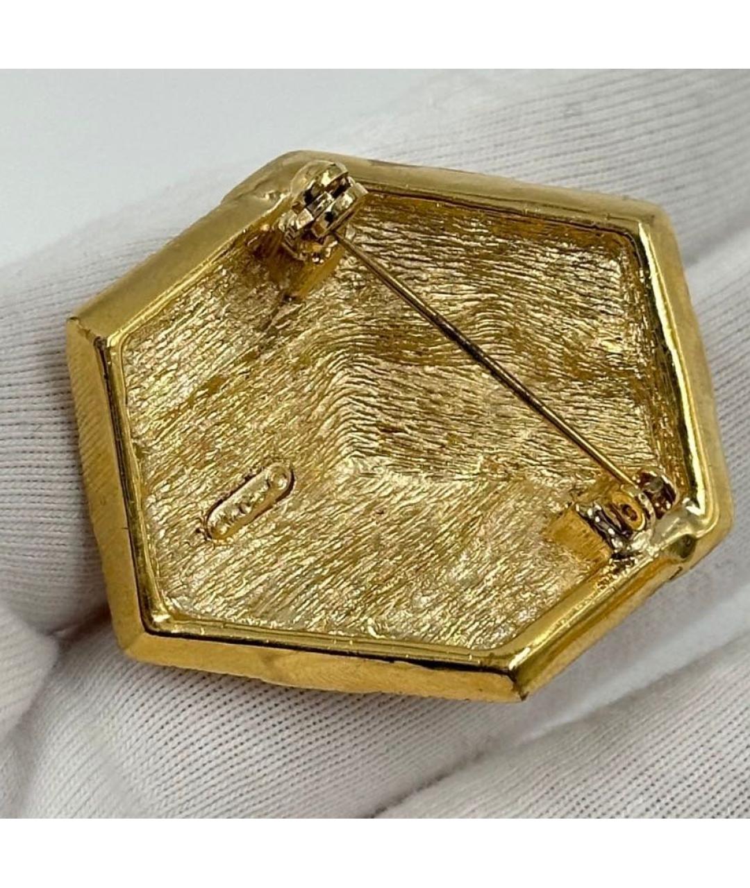 CHRISTIAN DIOR Золотая позолоченная булавка / брошь, фото 5