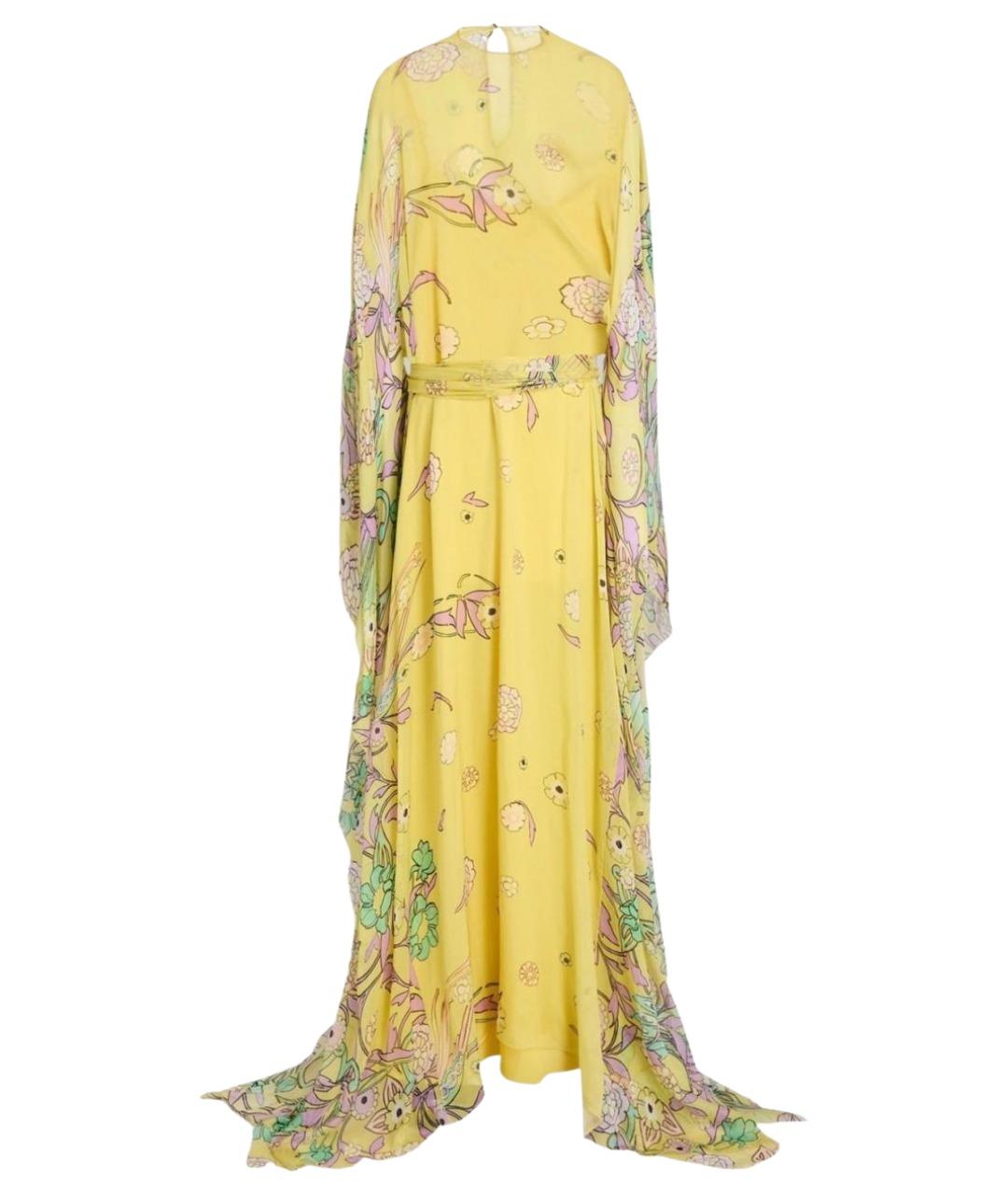 ZUHAIR MURAD Желтое полиэстеровое коктейльное платье, фото 1