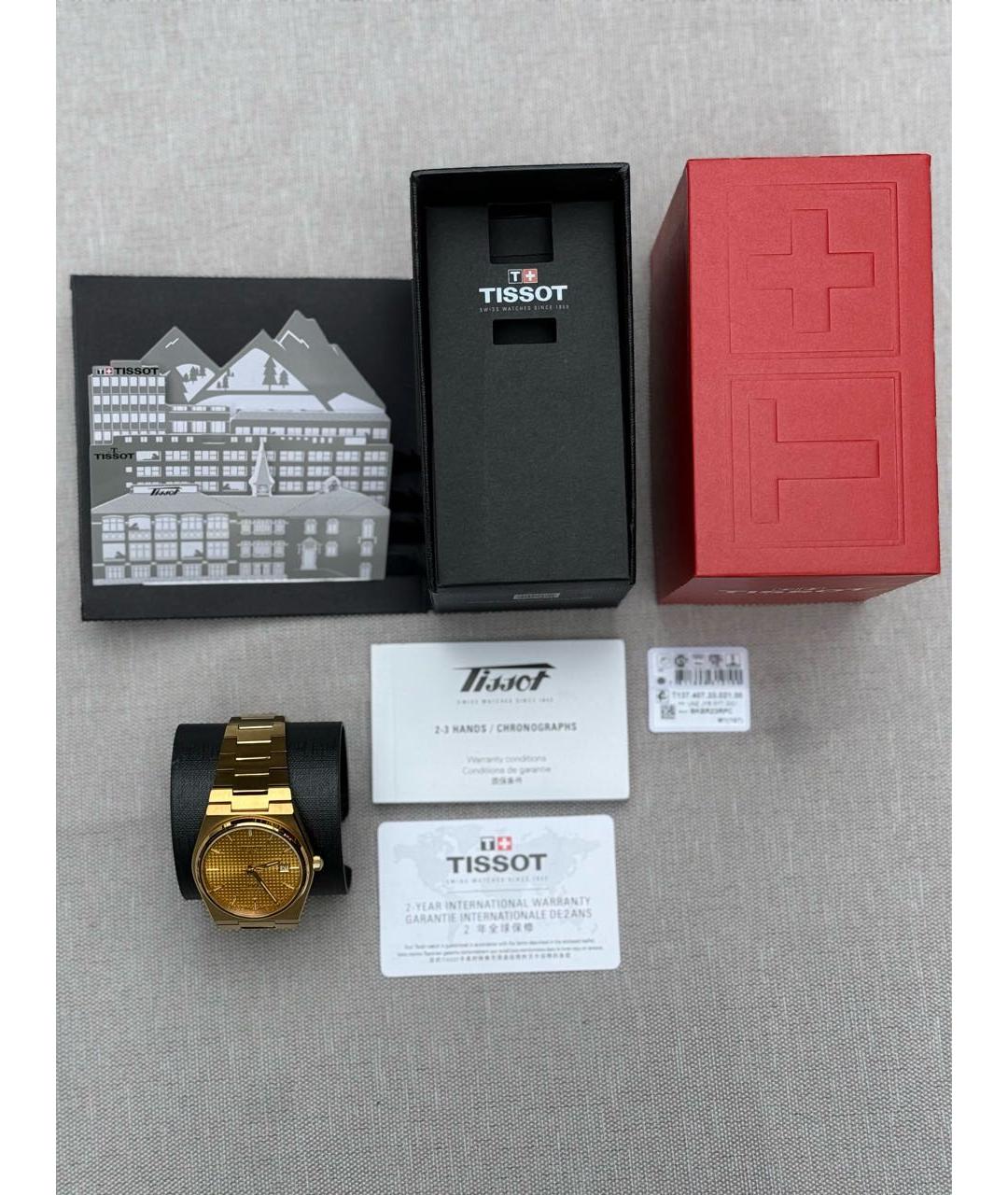 TISSOT Золотые стальные часы, фото 7