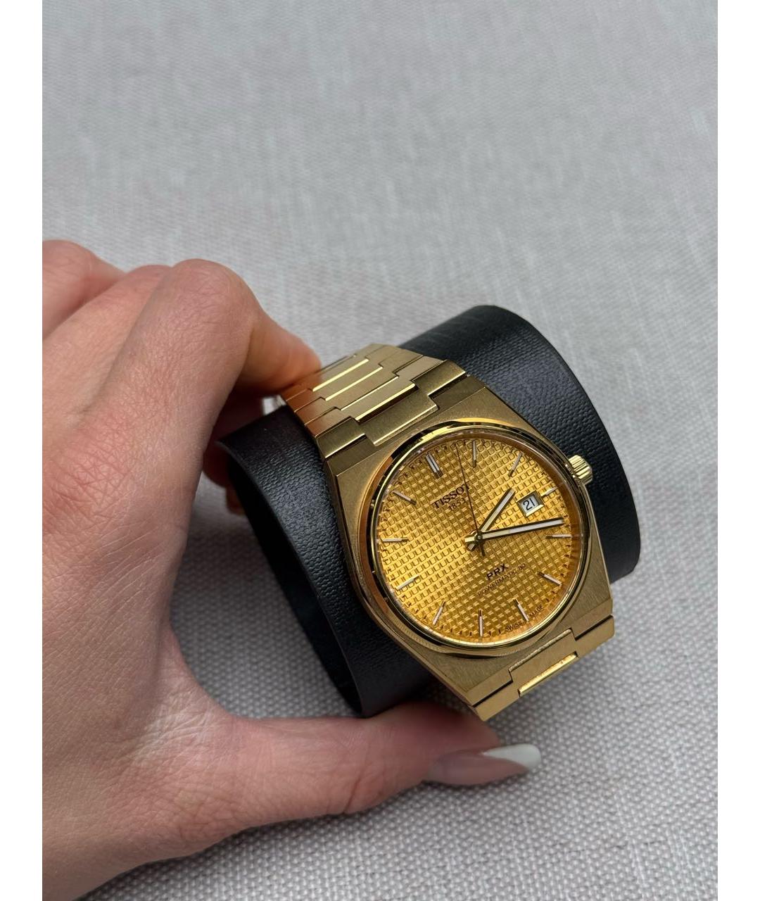 TISSOT Золотые стальные часы, фото 5