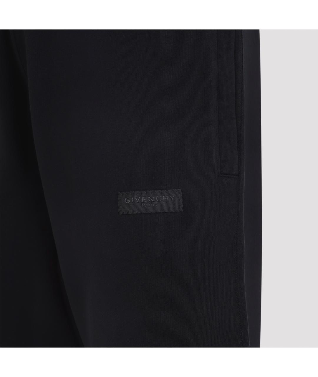 GIVENCHY Черные хлопковые повседневные брюки, фото 3