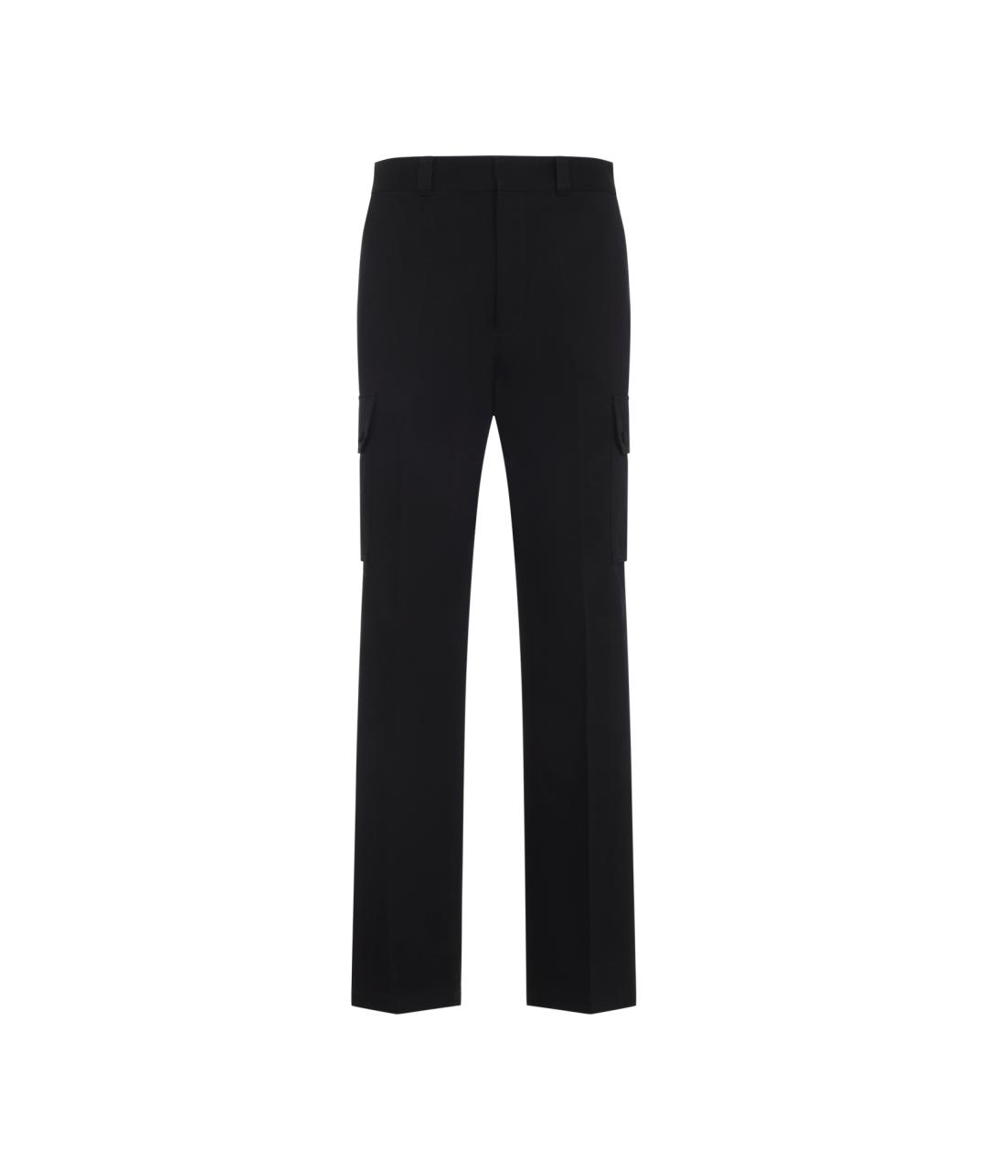 GIVENCHY Черные хлопковые повседневные брюки, фото 1