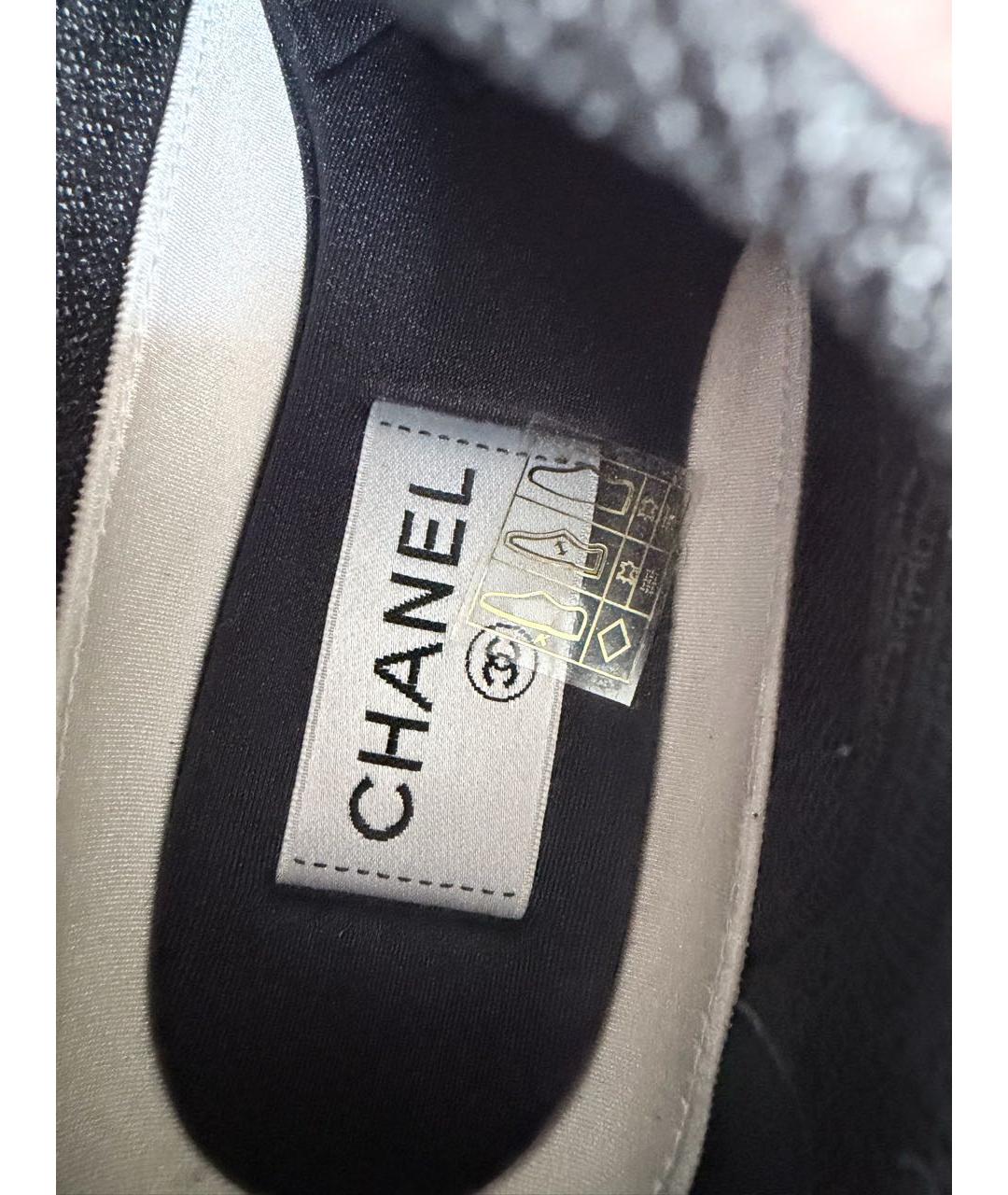 CHANEL Розовые текстильные кроссовки, фото 7