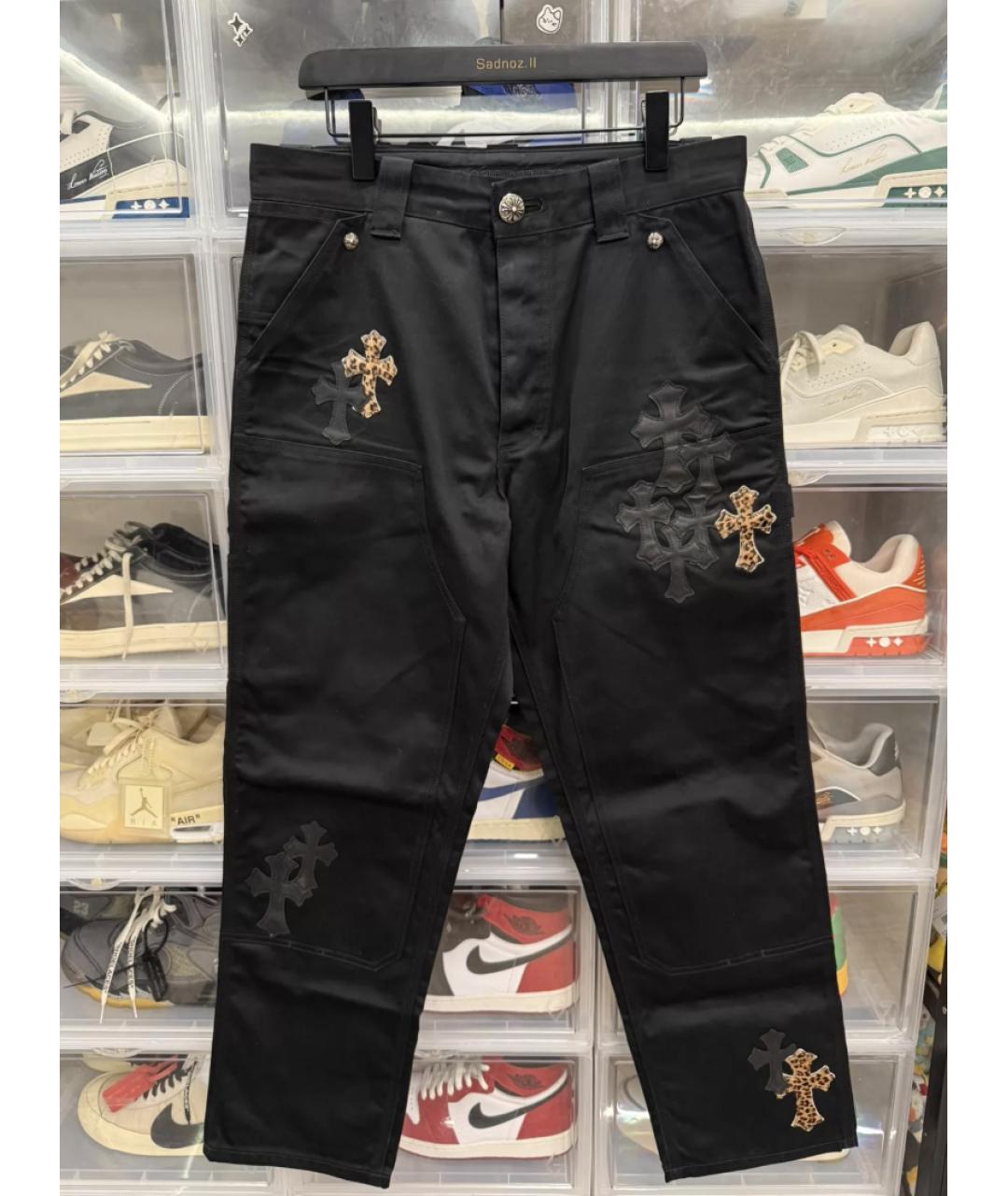 CHROME HEARTS Черные прямые джинсы, фото 6