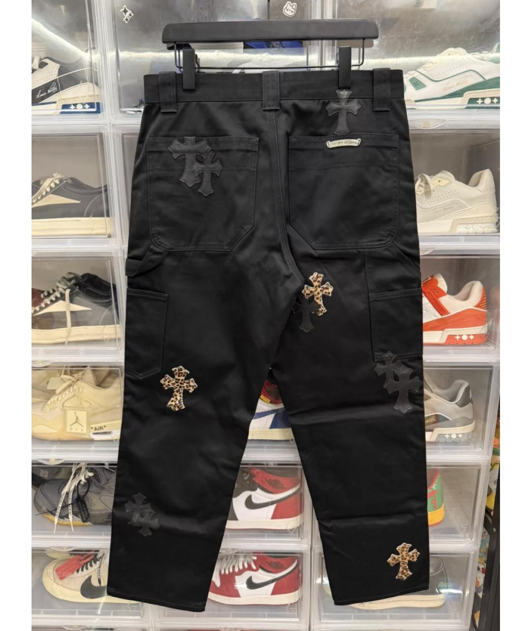 CHROME HEARTS Черные прямые джинсы, фото 4