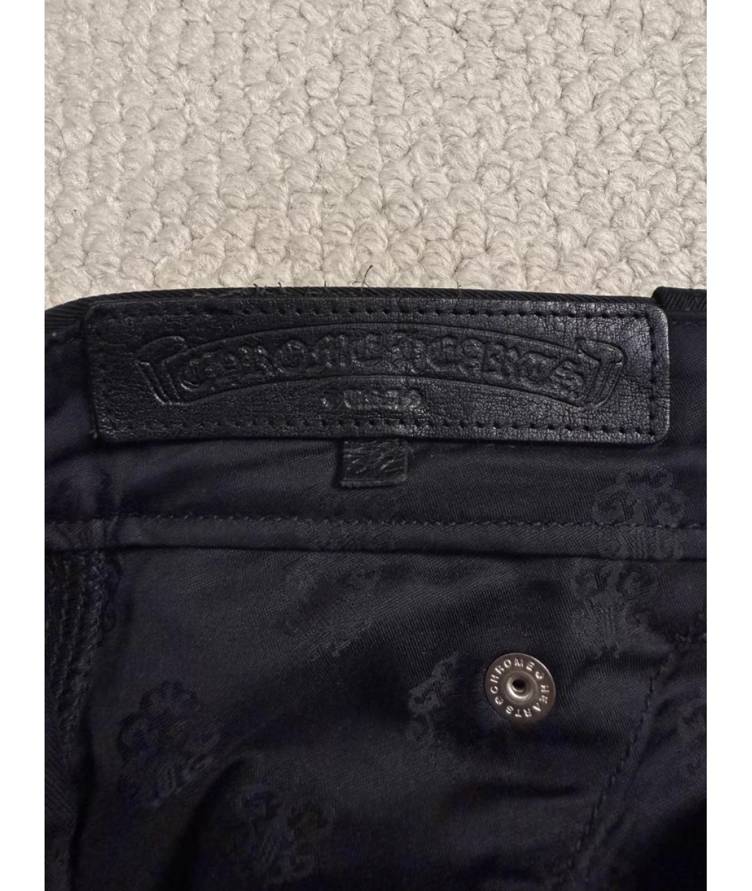 CHROME HEARTS Черные прямые джинсы, фото 2