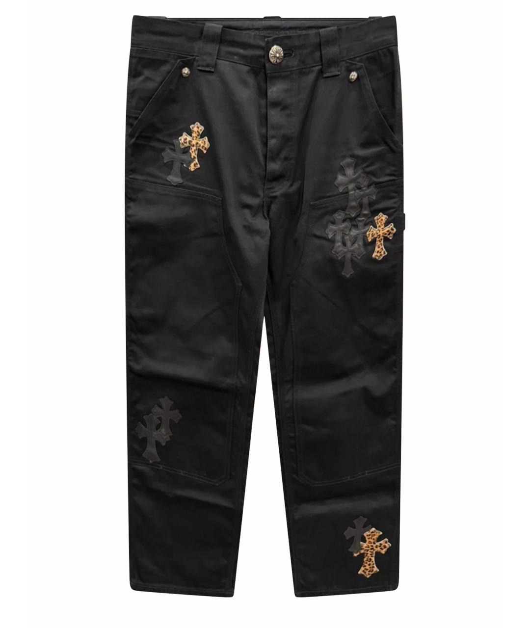 CHROME HEARTS Черные прямые джинсы, фото 1