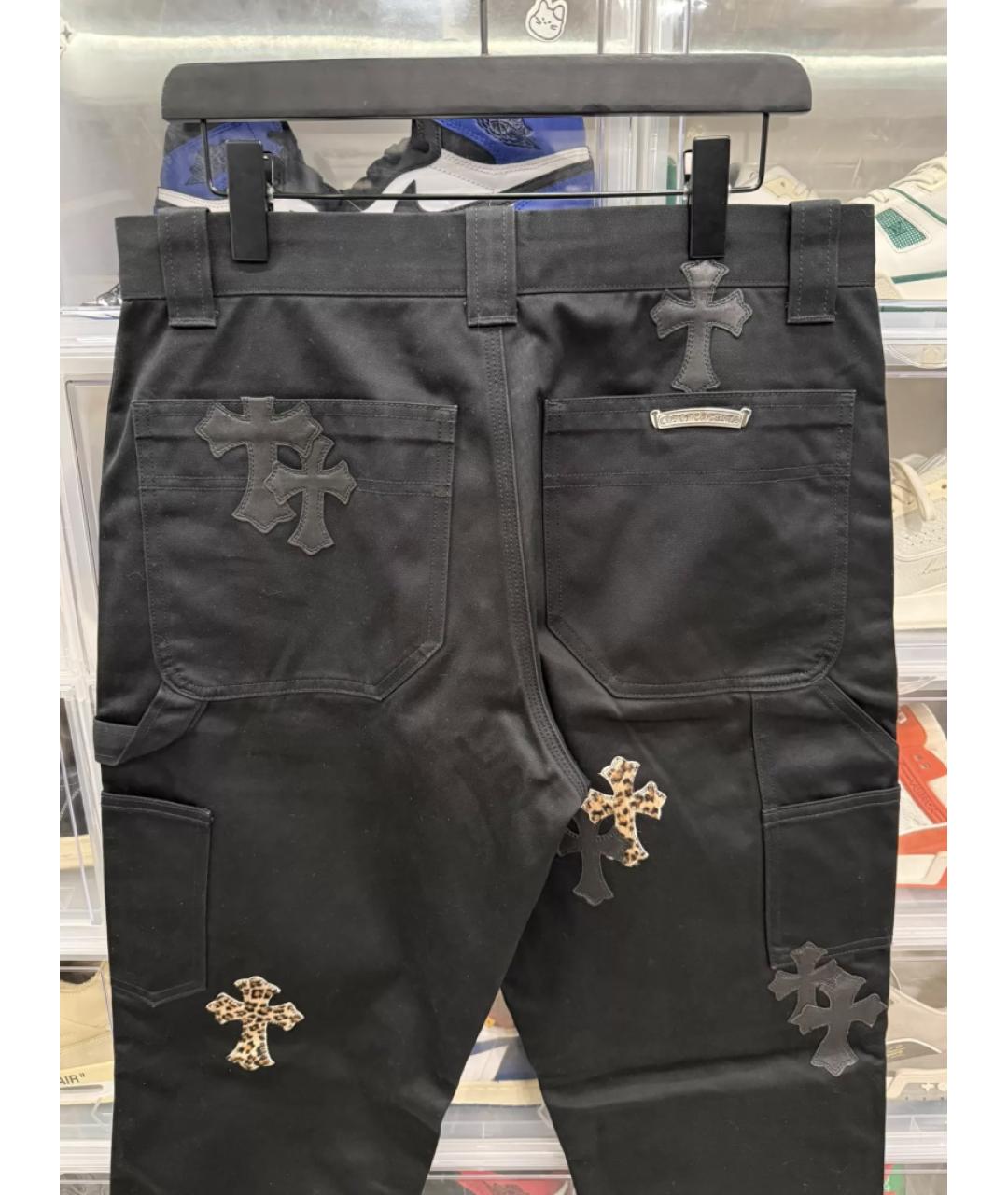 CHROME HEARTS Черные прямые джинсы, фото 3