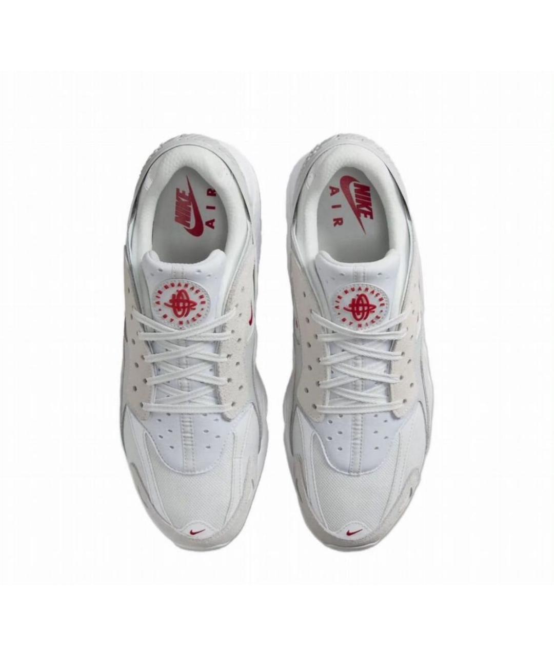 NIKE Белые текстильные низкие кроссовки / кеды, фото 3