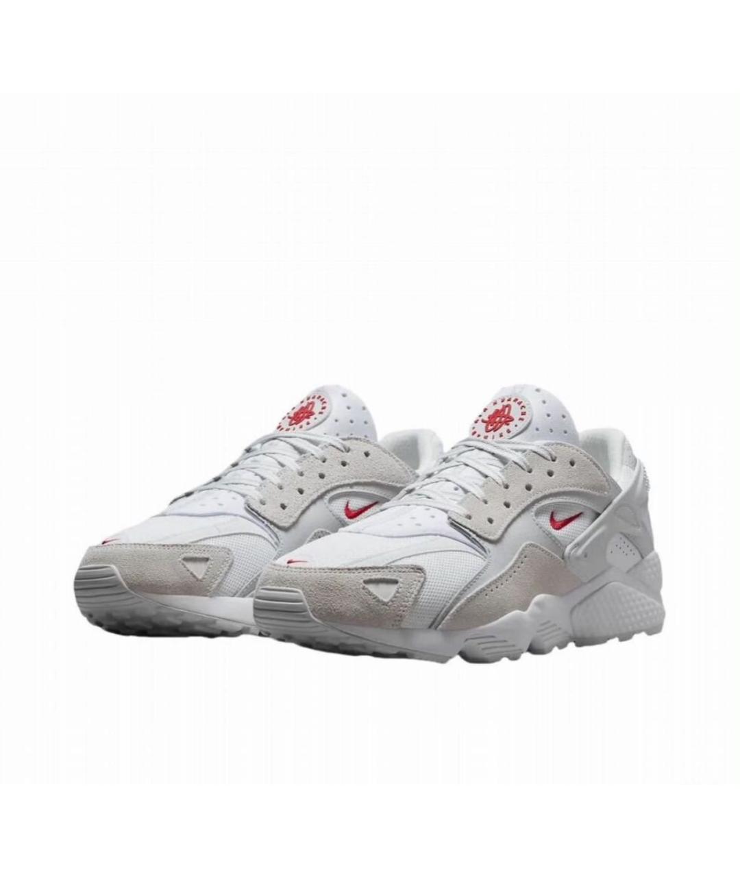 NIKE Белые текстильные низкие кроссовки / кеды, фото 2