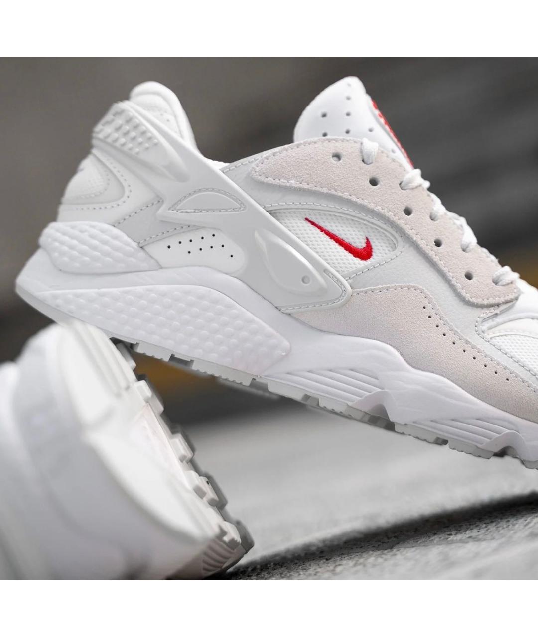 NIKE Белые текстильные низкие кроссовки / кеды, фото 4