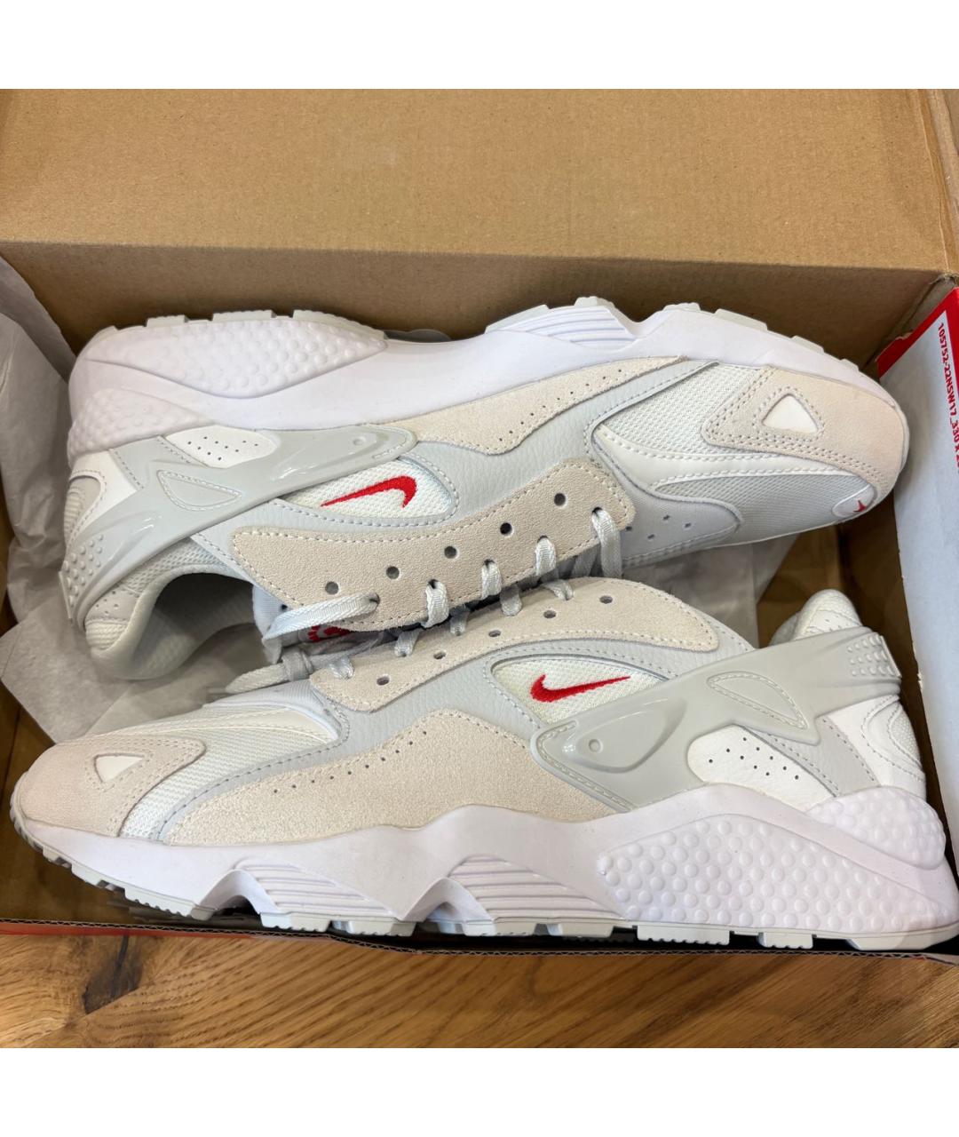 NIKE Белые текстильные низкие кроссовки / кеды, фото 5