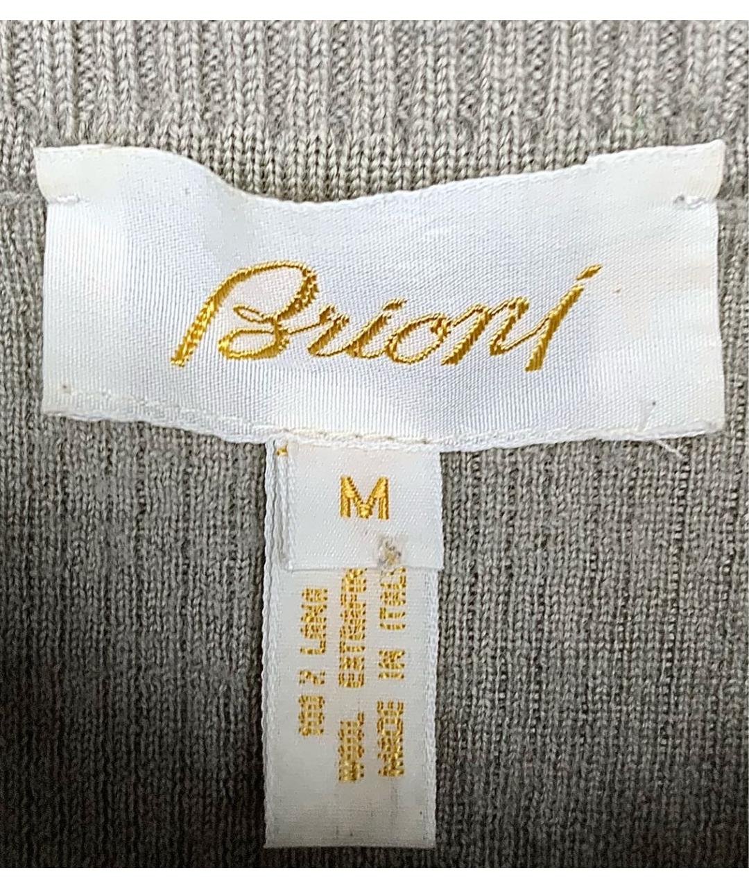 BRIONI Серый шерстяной джемпер / свитер, фото 6
