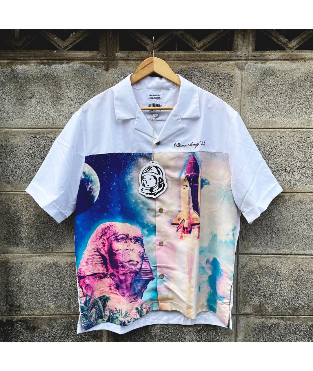 BILLIONAIRE BOYS CLUB Белая хлопковая кэжуал рубашка, фото 6