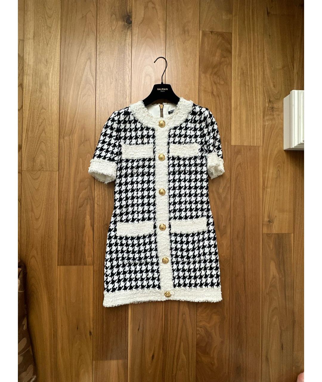 BALMAIN Мульти хлопковое повседневное платье, фото 5