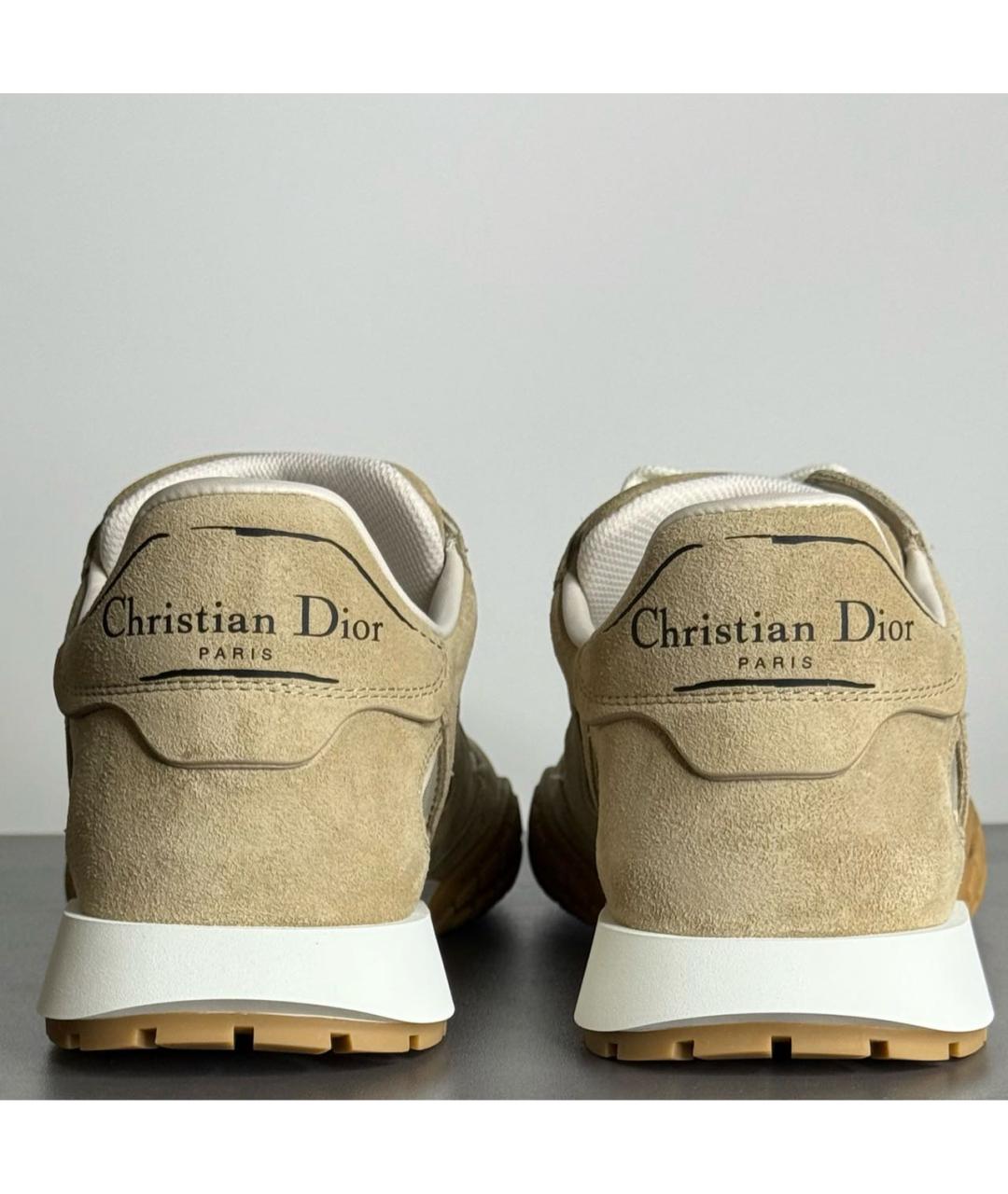 CHRISTIAN DIOR Коричневые замшевые кроссовки, фото 4