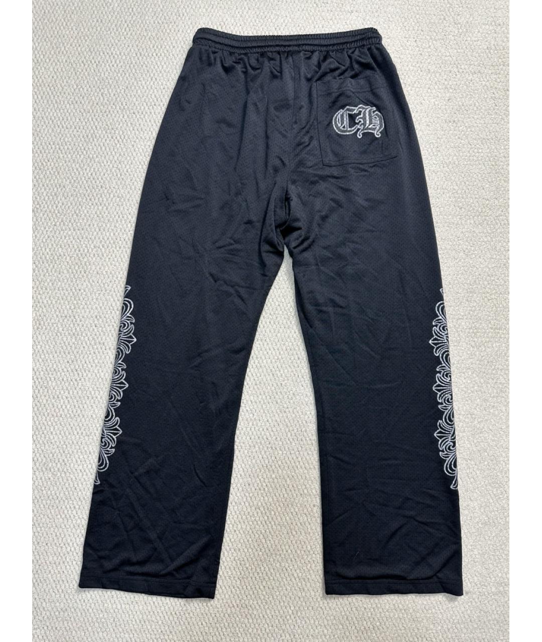 CHROME HEARTS Черные повседневные брюки, фото 4