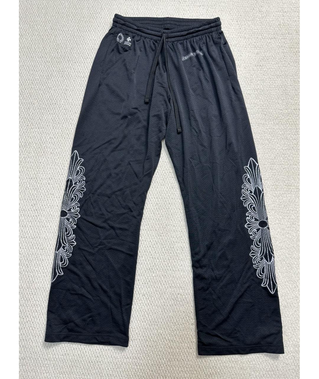 CHROME HEARTS Черные повседневные брюки, фото 6