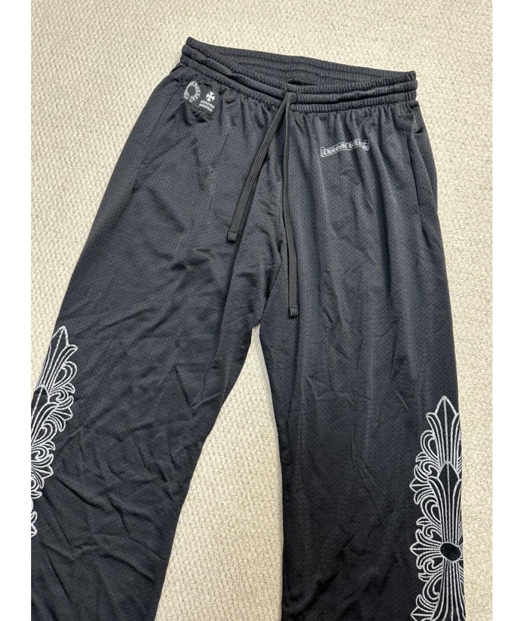 CHROME HEARTS Черные повседневные брюки, фото 5