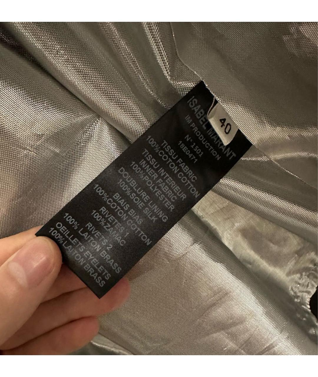ISABEL MARANT Черная хлопковая парка, фото 8
