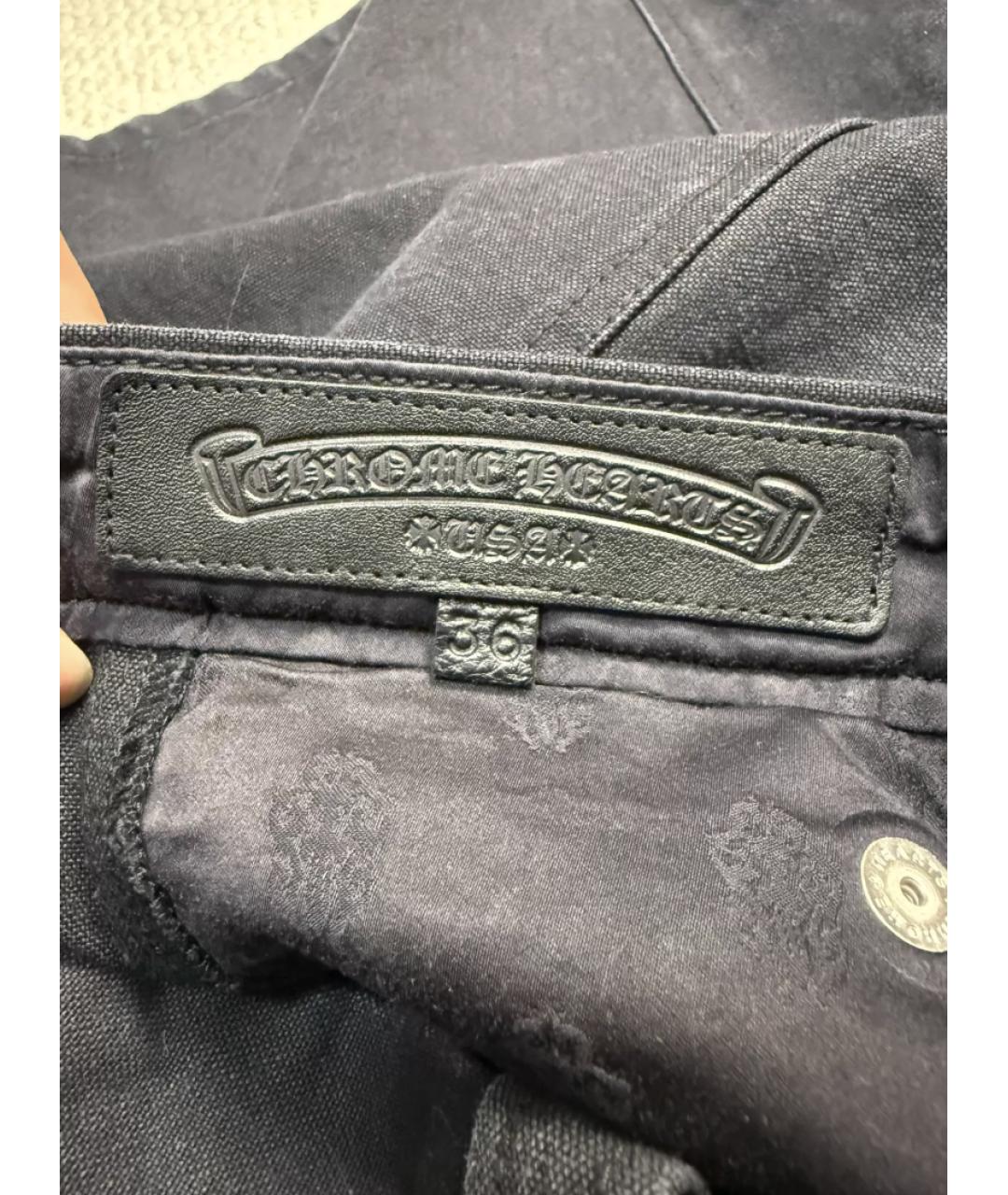 CHROME HEARTS Черные деним шорты, фото 2