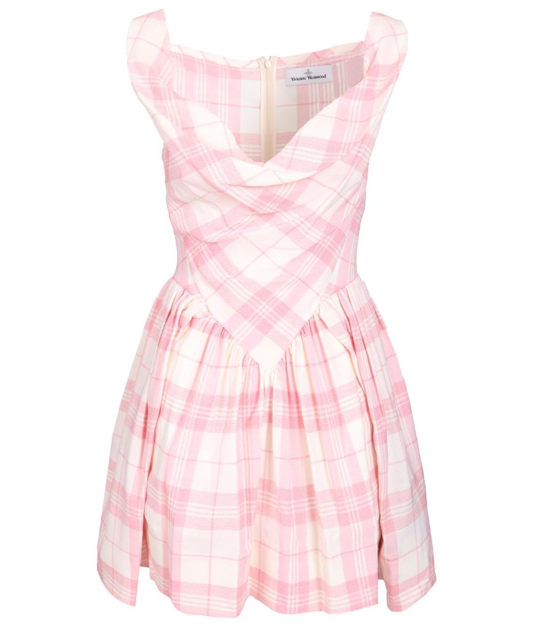 VIVIENNE WESTWOOD Розовое хлопковое повседневное платье, фото 1