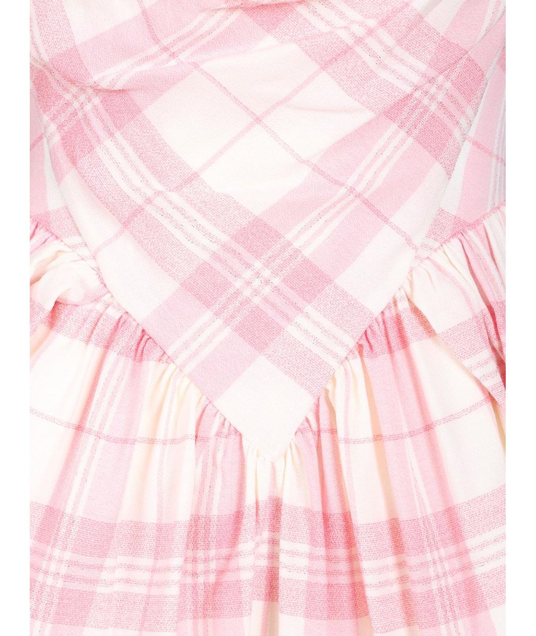 VIVIENNE WESTWOOD Розовое хлопковое повседневное платье, фото 5