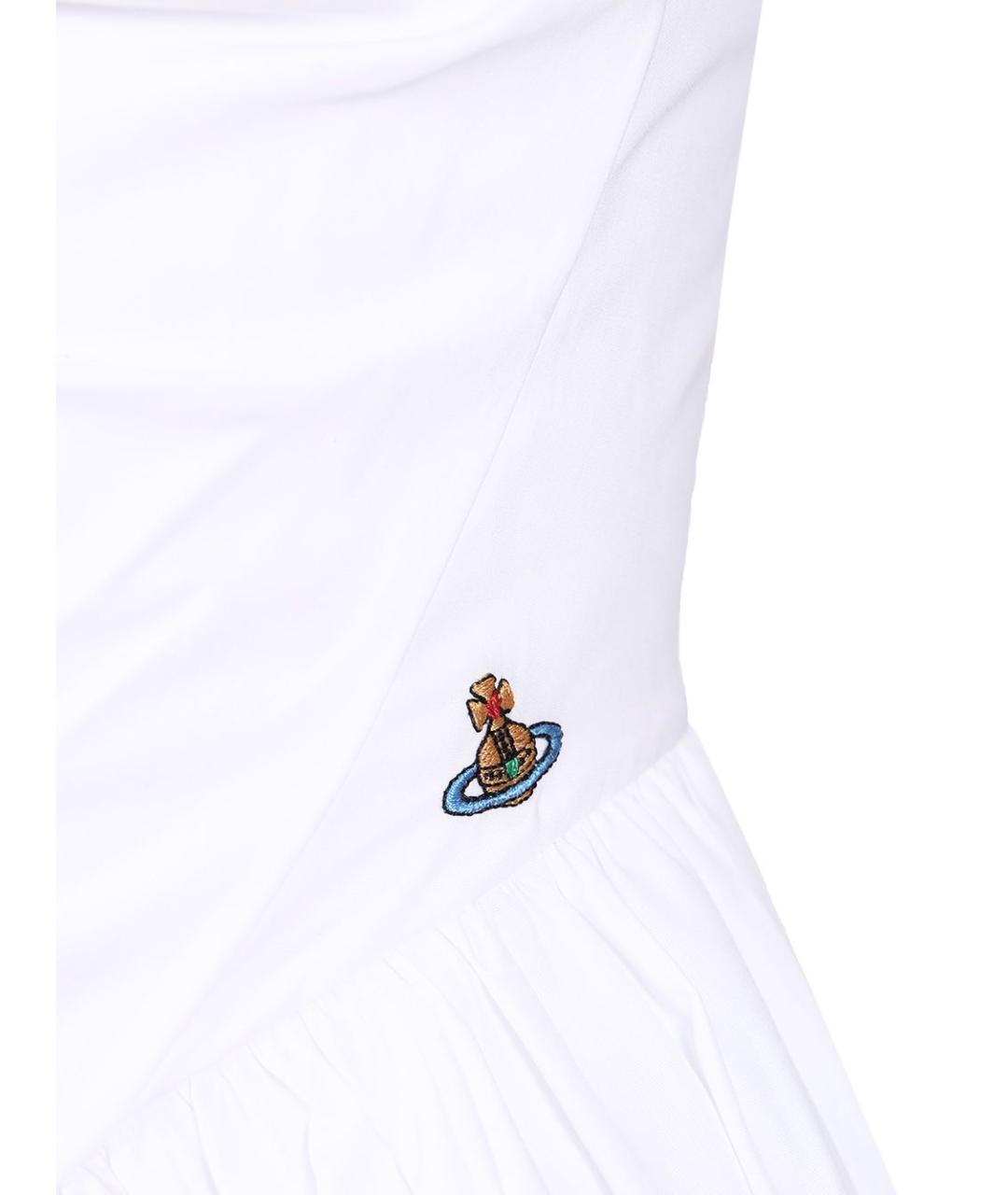 VIVIENNE WESTWOOD Белое хлопковое платье, фото 5