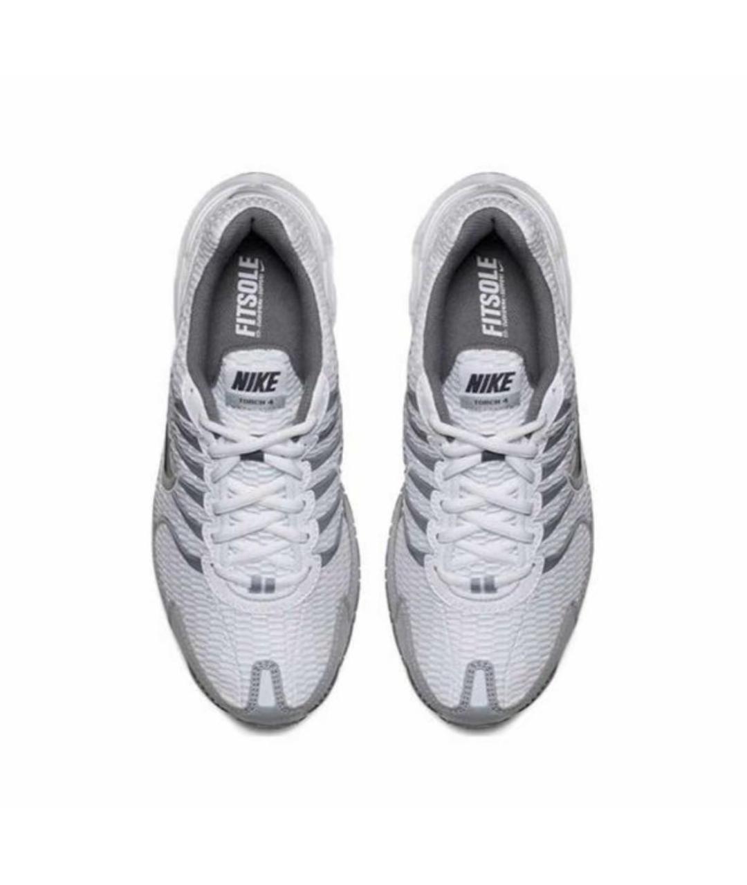 NIKE Серые текстильные низкие кроссовки / кеды, фото 3
