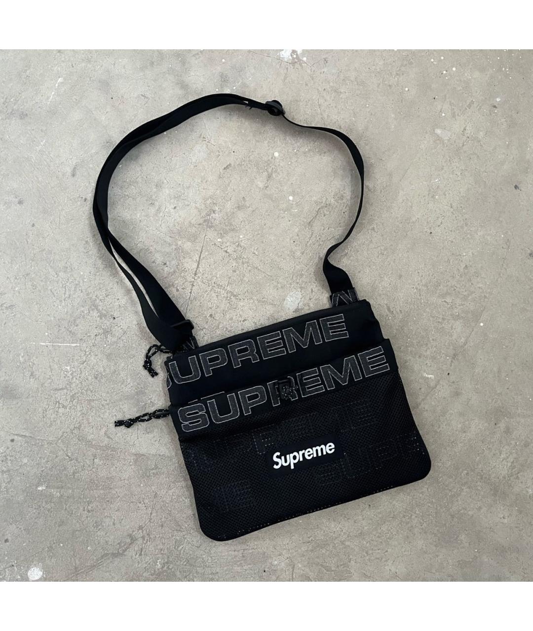 SUPREME Черная сумка на плечо, фото 9