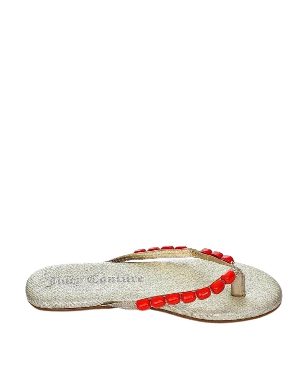 JUICY COUTURE Кожаные шлепанцы, фото 1