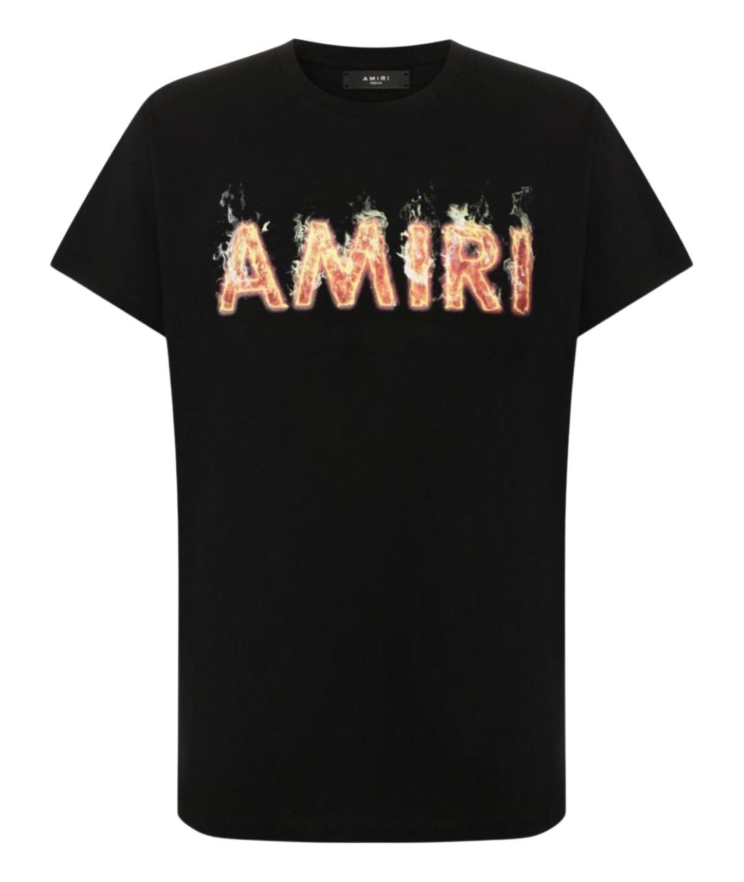 AMIRI Черная хлопковая футболка, фото 1