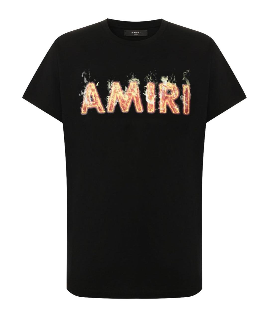 AMIRI Черная хлопковая футболка, фото 9