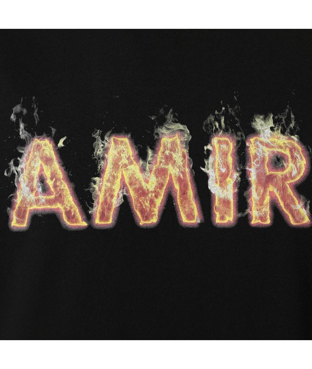 AMIRI Черная хлопковая футболка, фото 4