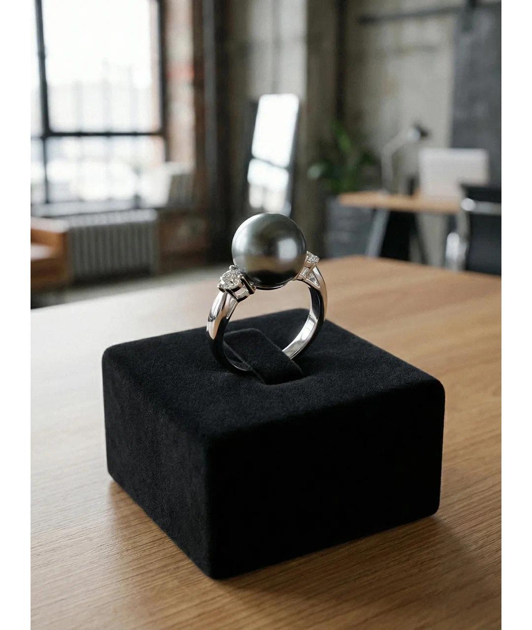 Mikimoto Золотое кольцо из белого золота, фото 3