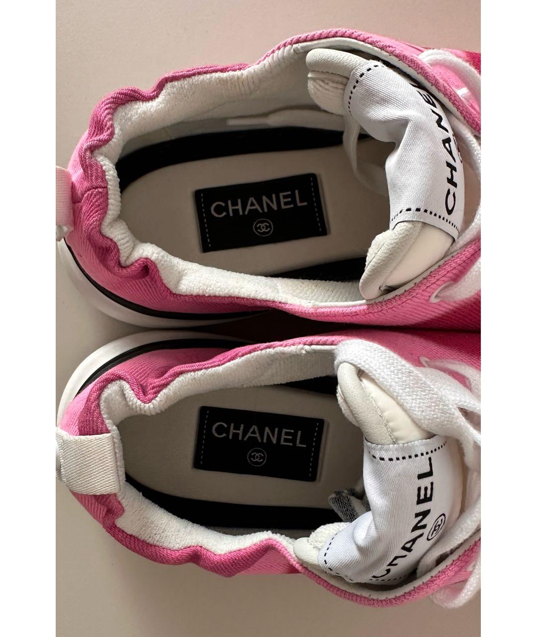 CHANEL Розовые кроссовки, фото 6