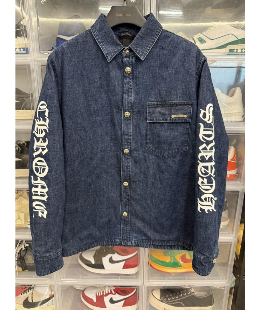 CHROME HEARTS Темно-синяя куртка, фото 5