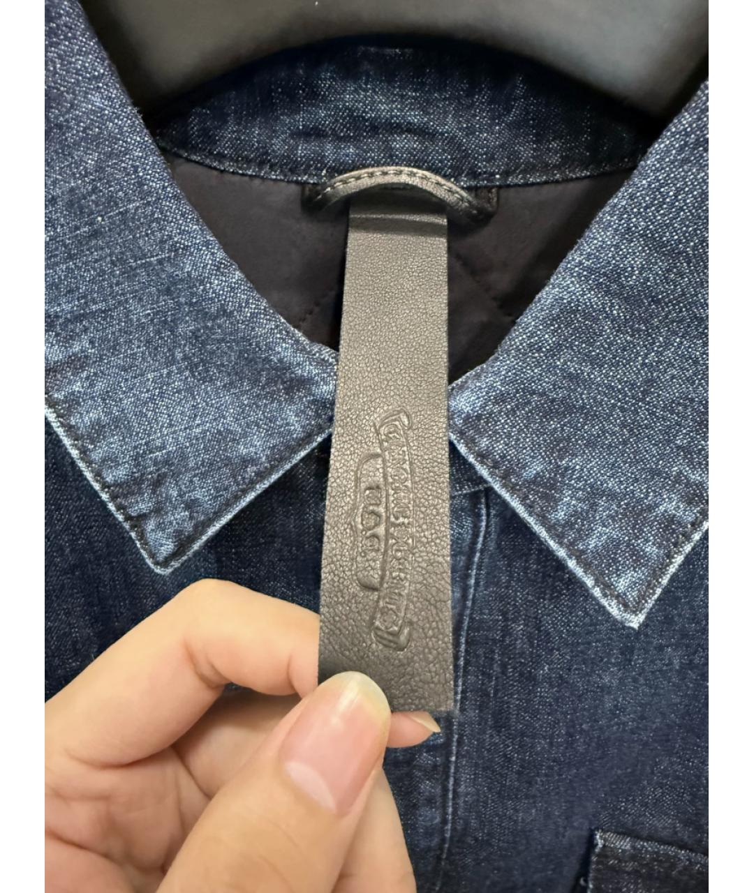 CHROME HEARTS Темно-синяя куртка, фото 2