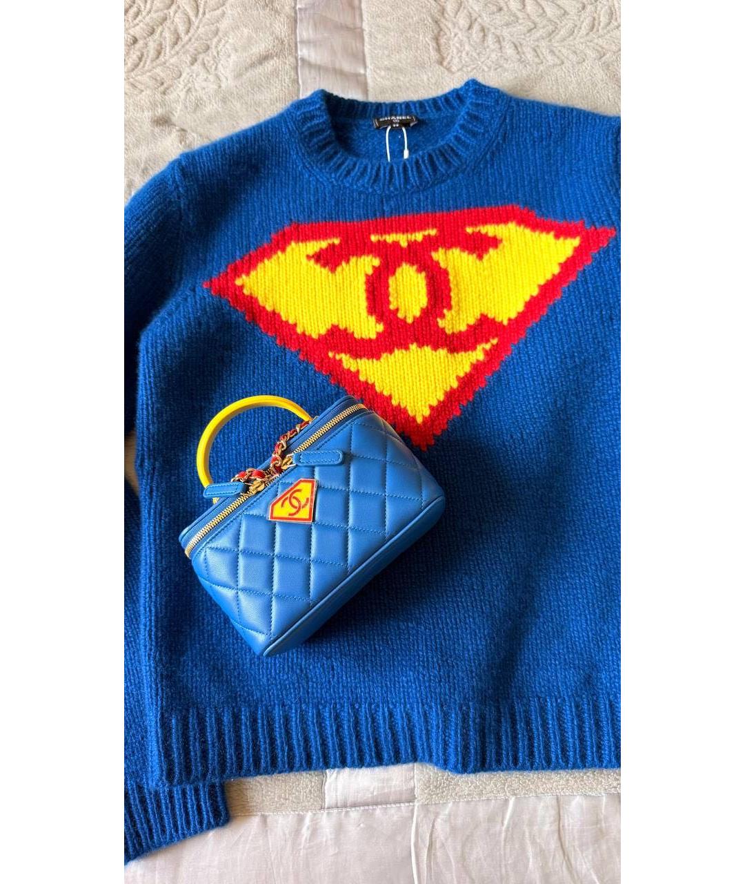 CHANEL Синий джемпер / свитер, фото 3