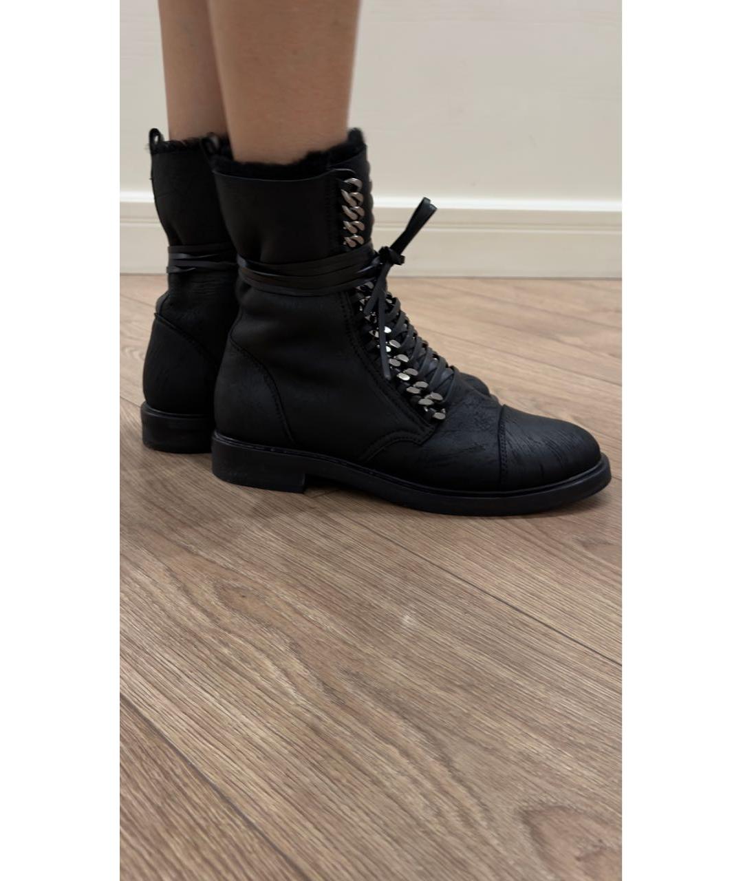 CASADEI Черные кожаные ботинки, фото 8