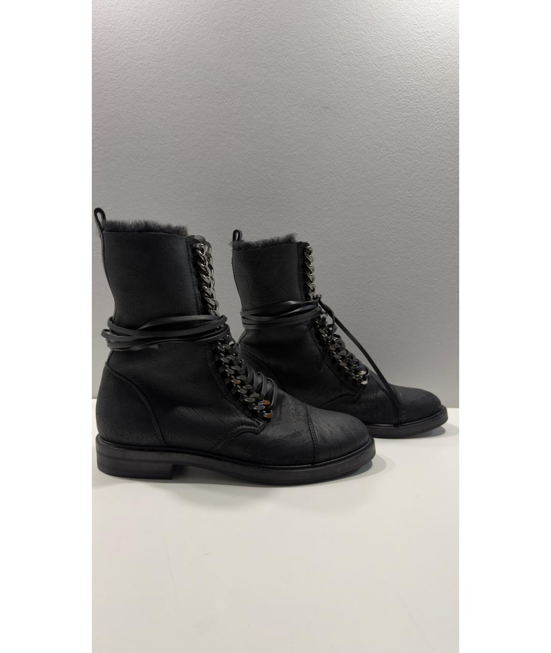 CASADEI Черные кожаные ботинки, фото 5