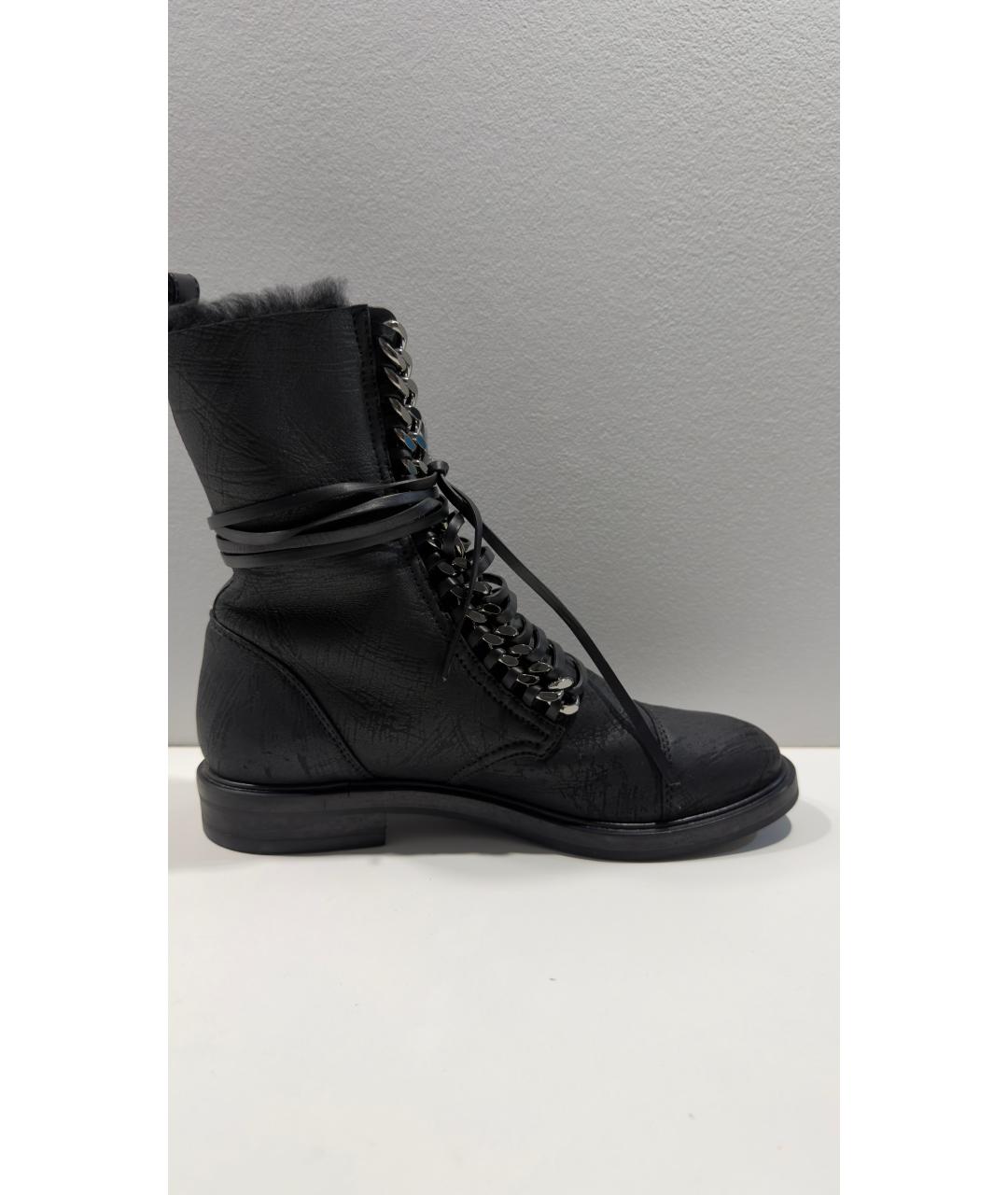 CASADEI Черные кожаные ботинки, фото 10