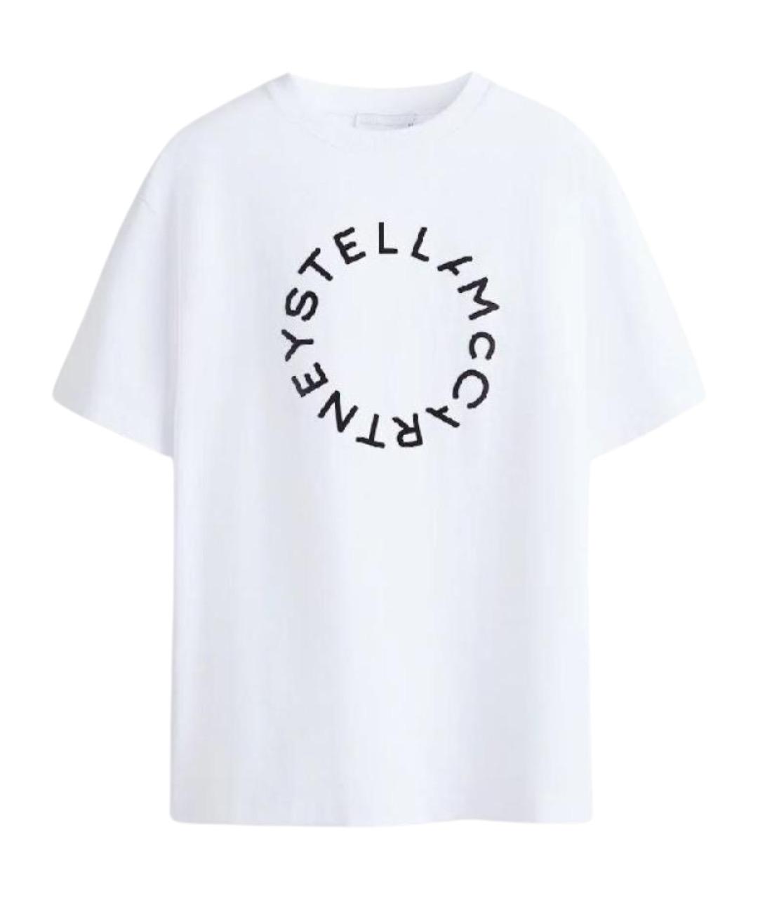 STELLA MCCARTNEY Белая хлопковая футболка, фото 1