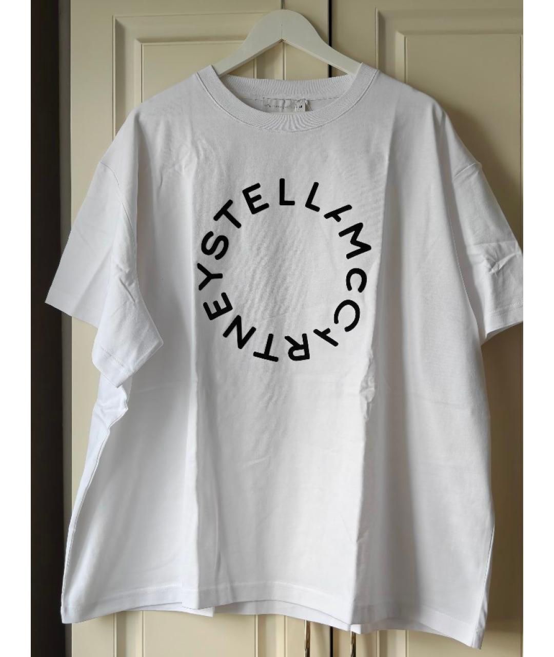 STELLA MCCARTNEY Белая хлопковая футболка, фото 3