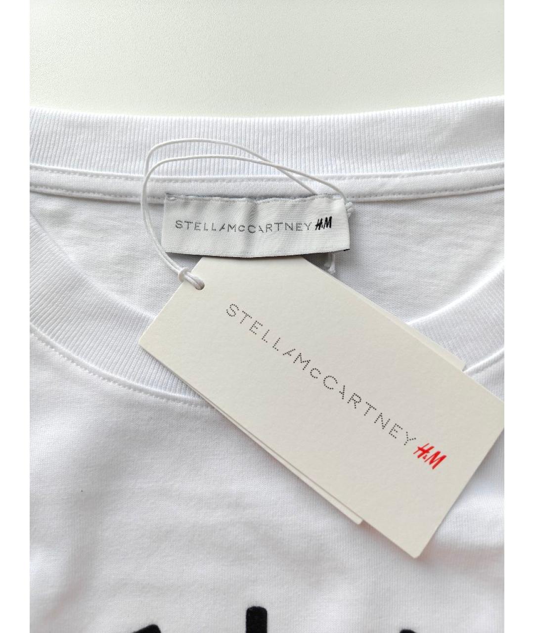 STELLA MCCARTNEY Белая хлопковая футболка, фото 6