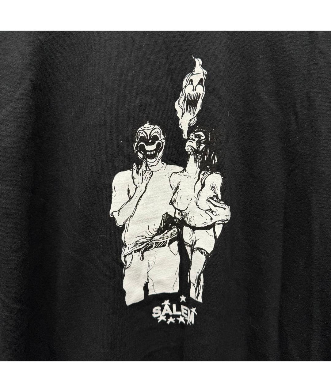 SUPREME Черная хлопковая футболка, фото 3