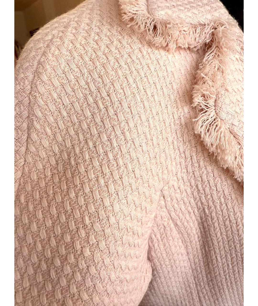 CHRISTIAN DIOR Розовый шерстяной жакет/пиджак, фото 4