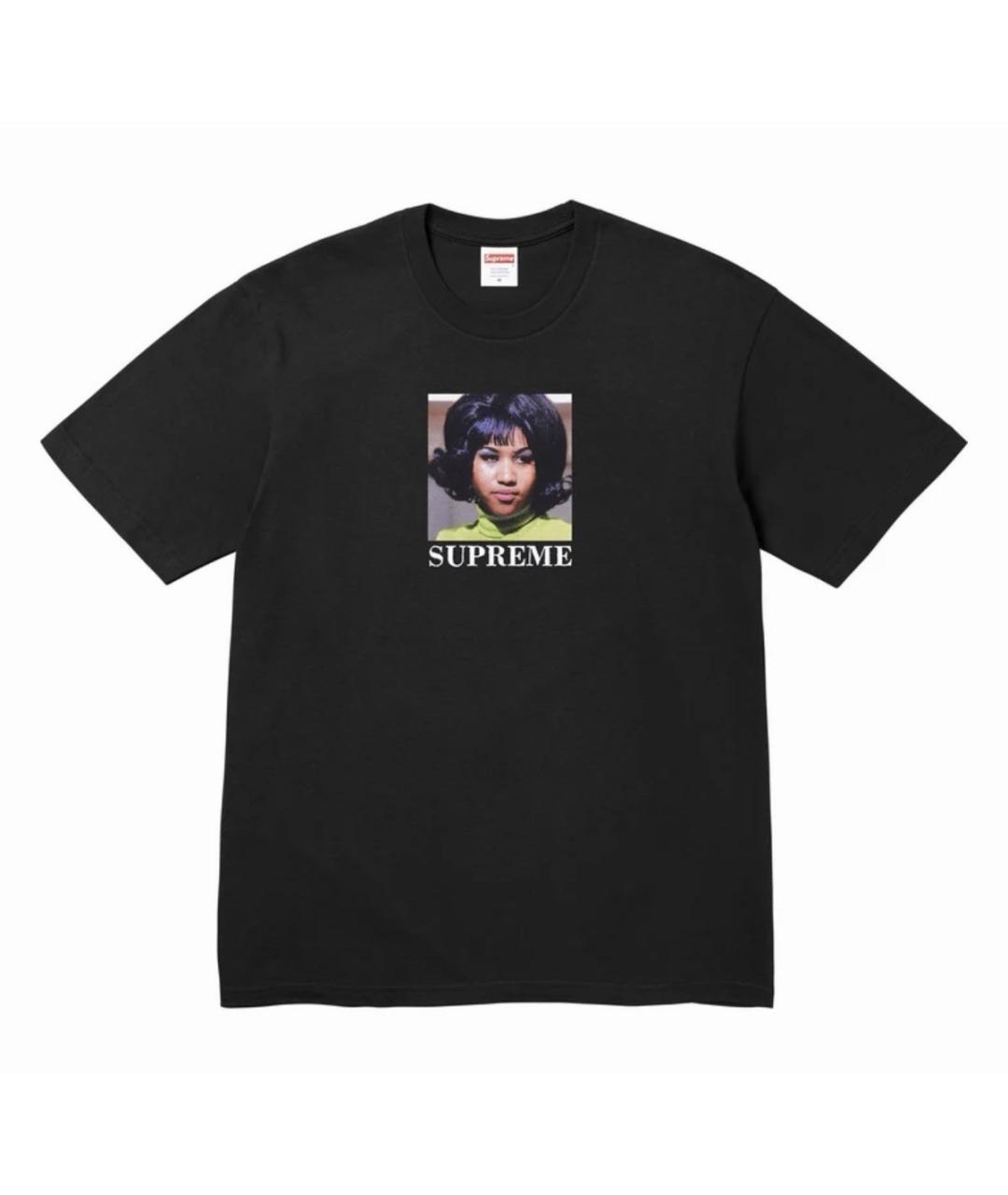 SUPREME Черная футболка, фото 6